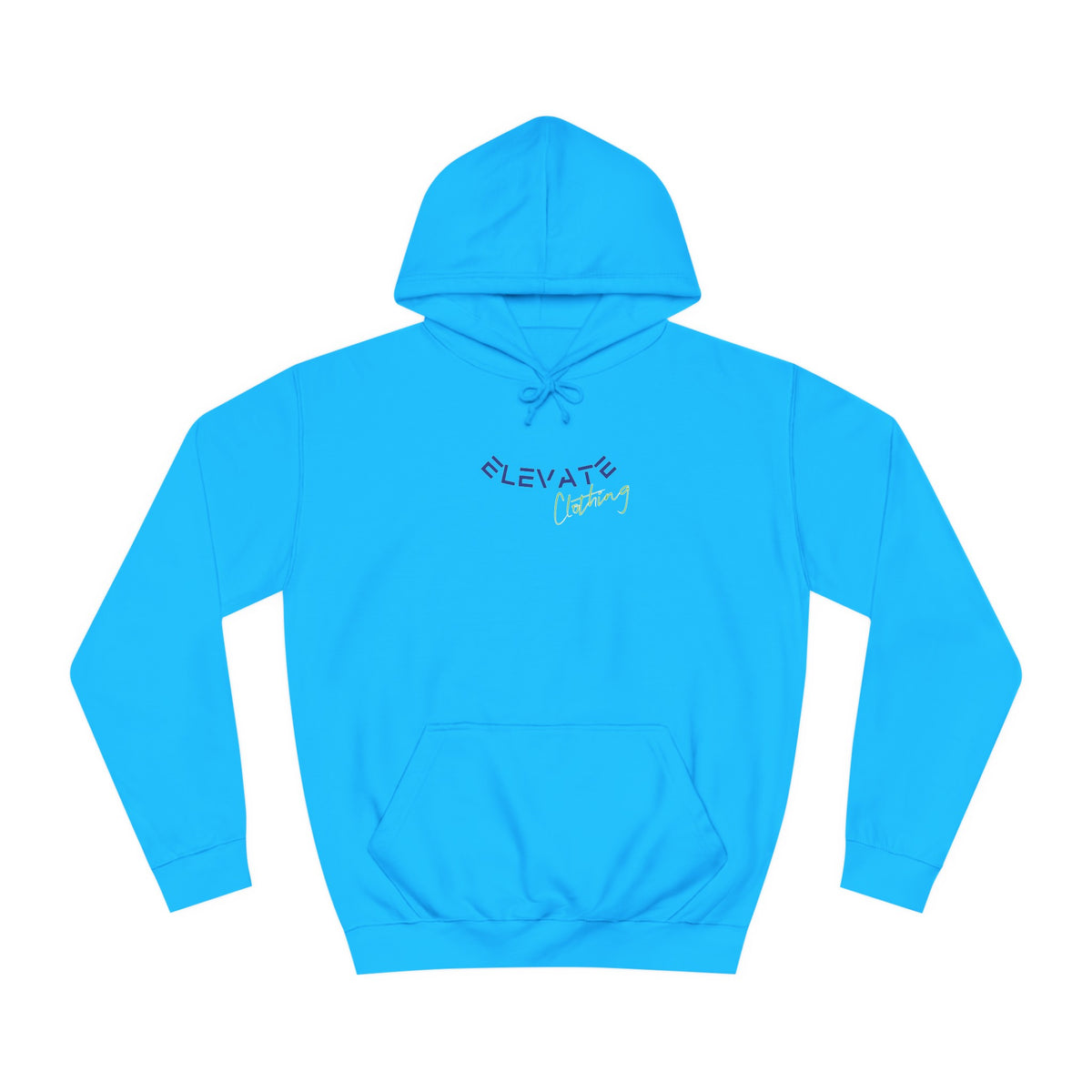 (Unisex) Elevate Hoodie - Blue and Green Colour way (Level up to the top)