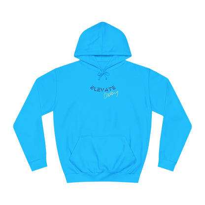 (Unisex) Elevate Hoodie - Blue and Green Colour way (Level up to the top)