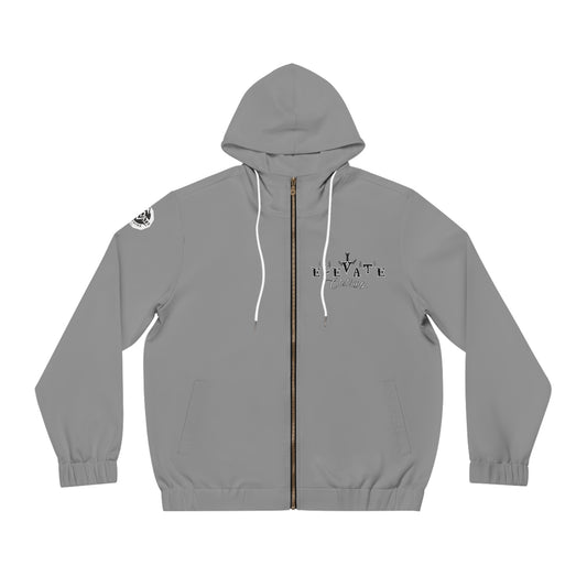 Men’s Elevate (Climb to the top) Full-Zip Hoodie - Light Grey