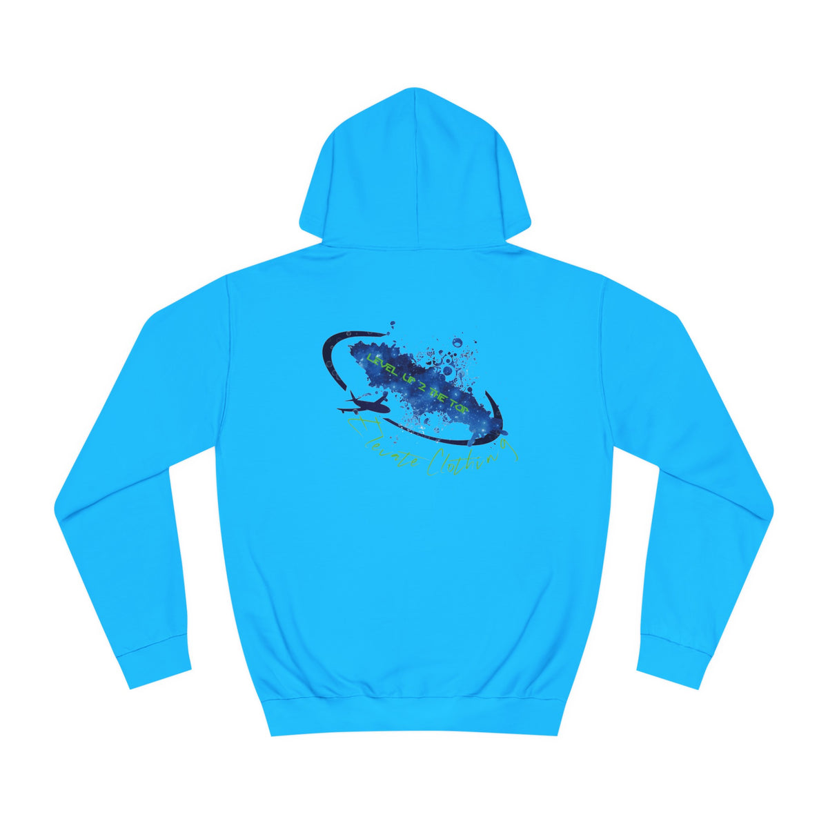(Unisex) Elevate Hoodie - Blue and Green Colour way (Level up to the top)