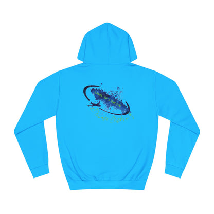 (Unisex) Elevate Hoodie - Blue and Green Colour way (Level up to the top)